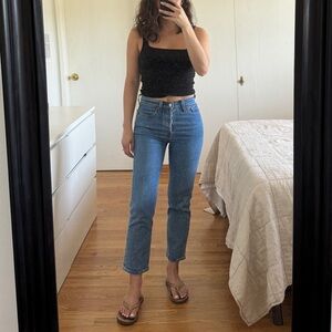 Levi’s Wedgie Straight Ankle Jeans - 26